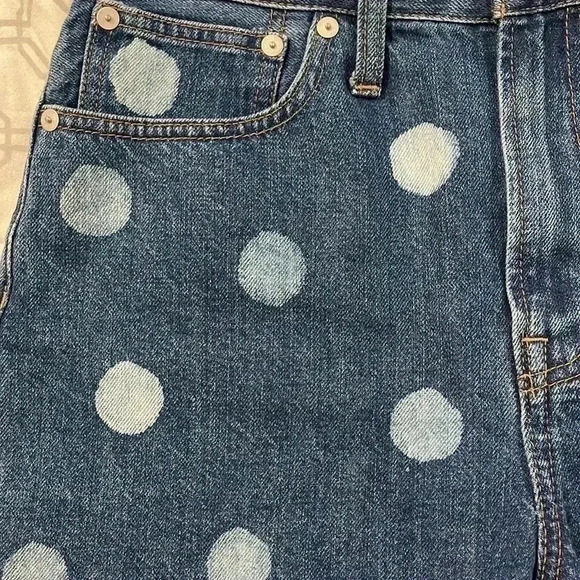 Madewell Polka Dot The Perfect Jean Short - Picture 5 of 9